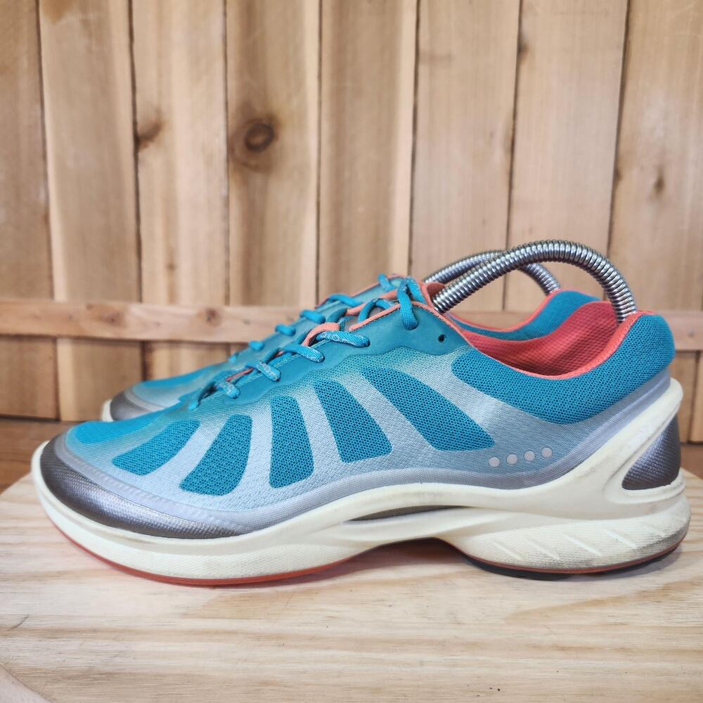 ECCO Biom Fjuel Shoes Mens 8.5 42 Blue Mesh Running Athletic Sneakers Cushioned